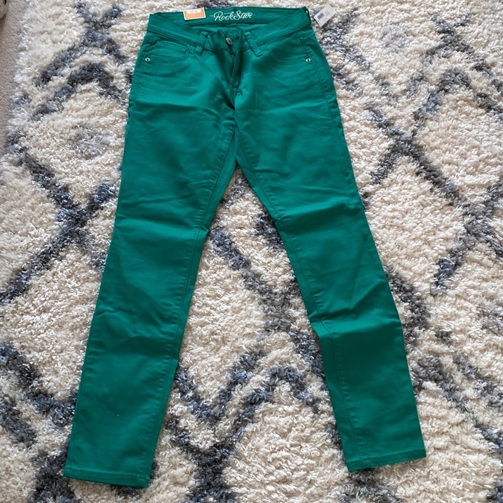 Old navy green super skinny jeans